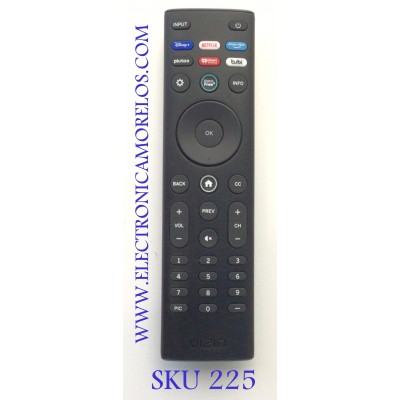 CONTROL REMOTO PARA TV VIZIO / NUMERO DE PARTE XRT140V4 / XRT040L22118 / MODELOS D32F4-J01 / D24F4-J01 / D40F-J09 / D43F-J04 / J04 D24F / J09 D24H / J09 D32F / 04 D32H-J09 / OLED55-H1